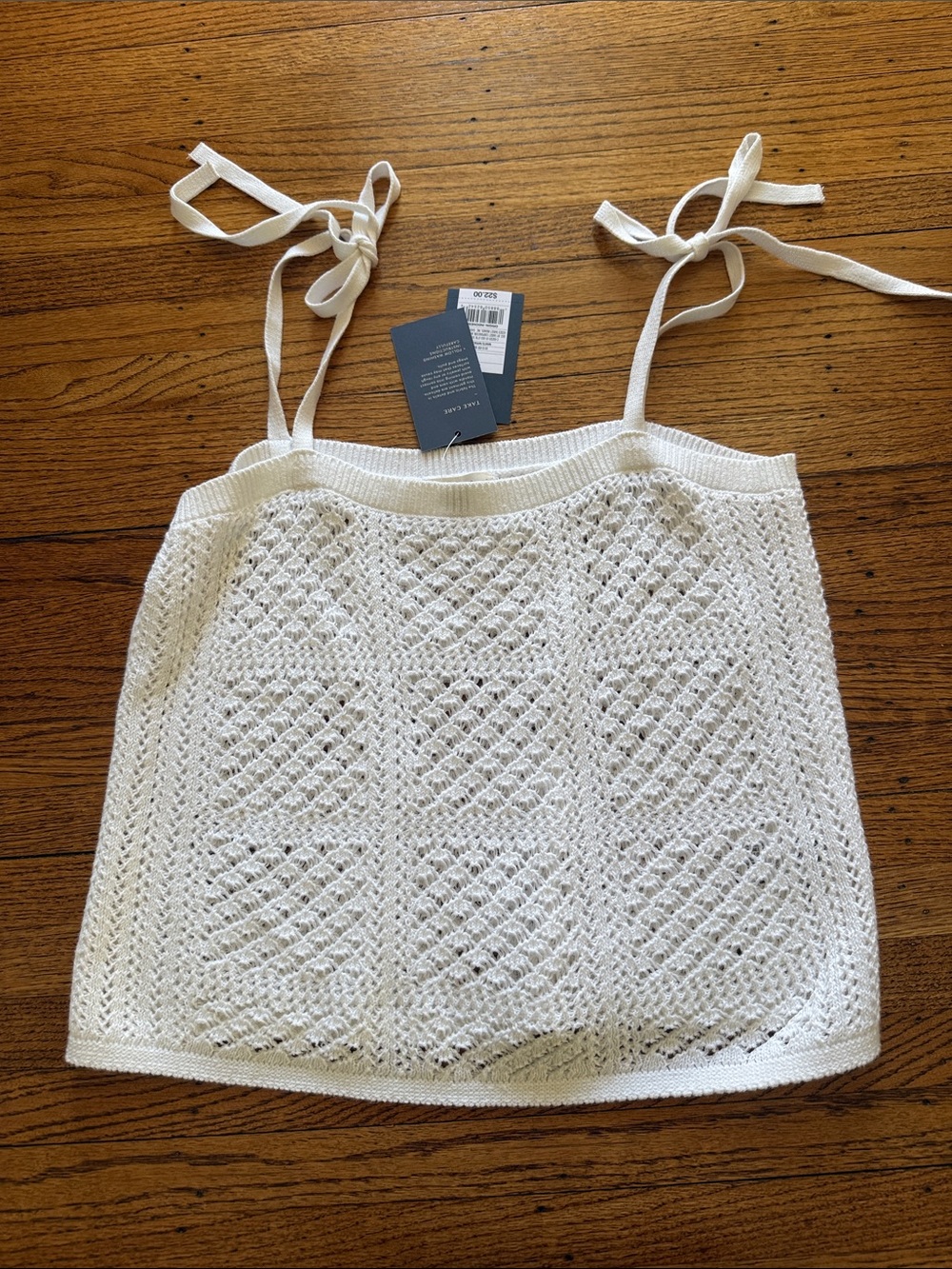 Universal thread knit tank tie straps NWT